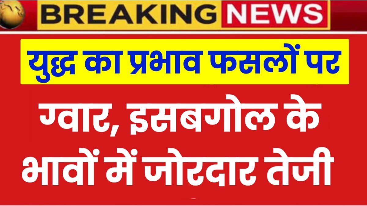 Guar Isabgol Bhav Update